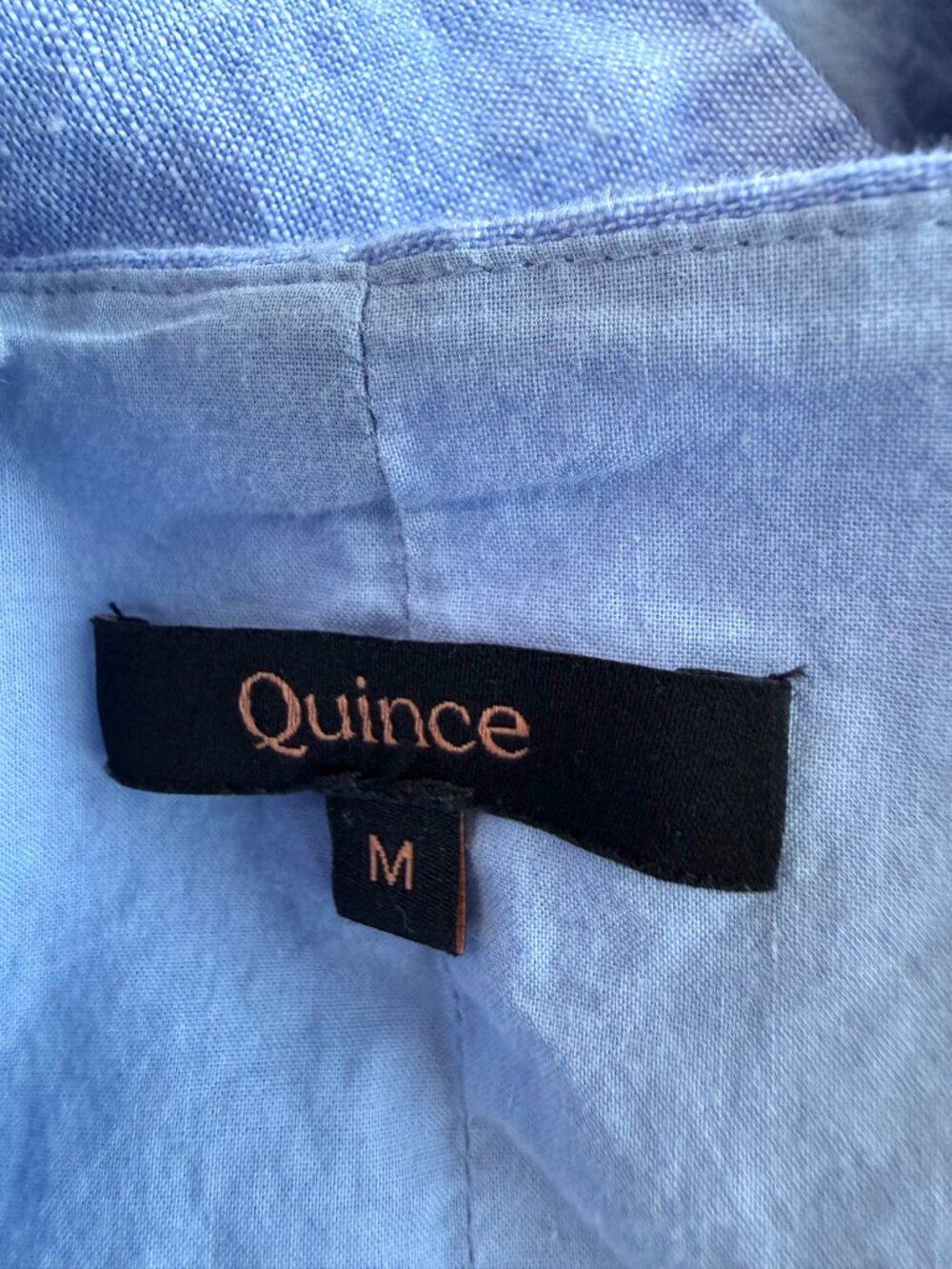 Quince Linen Vest Top European French Blue (M) - Picture 7 of 10